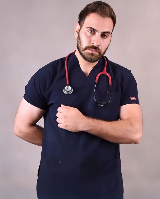 اسکراب شلوار یوفلکس سرمه ای