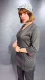 تونیک و شلوار یوفلکس طوسی