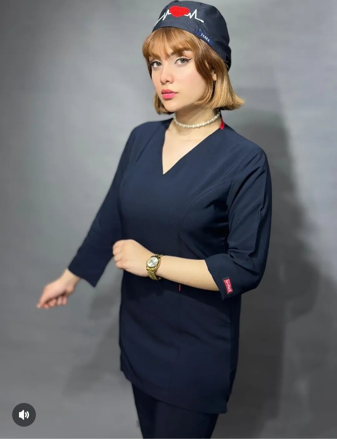 تونیک شلوار یوفلکس سرمه ای..اسلاید آخر جدول سایزبندی